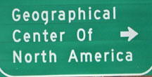 sign - Geographical Center of North America